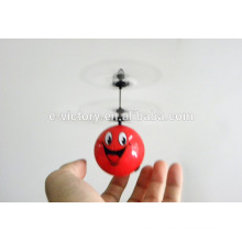 Hot sell plastic smile shape induction with light flying ball